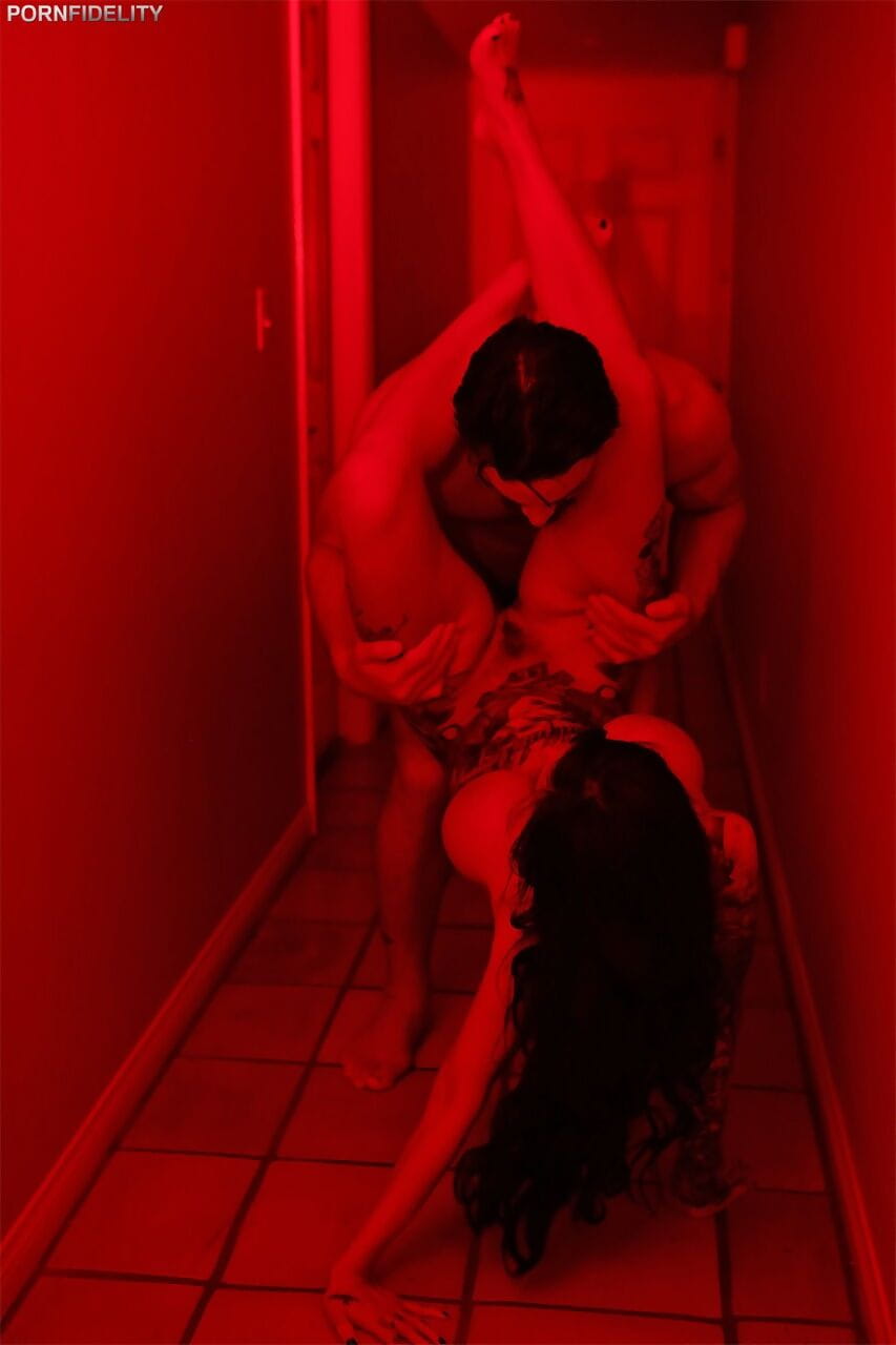 After being fucked hard in bedroom- Lily Lane gets owned in the red light room page 1