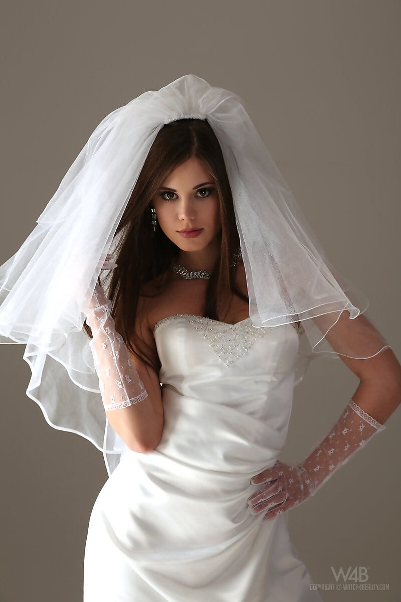 Glamour model Little Caprice strips off her wedding dress page 1