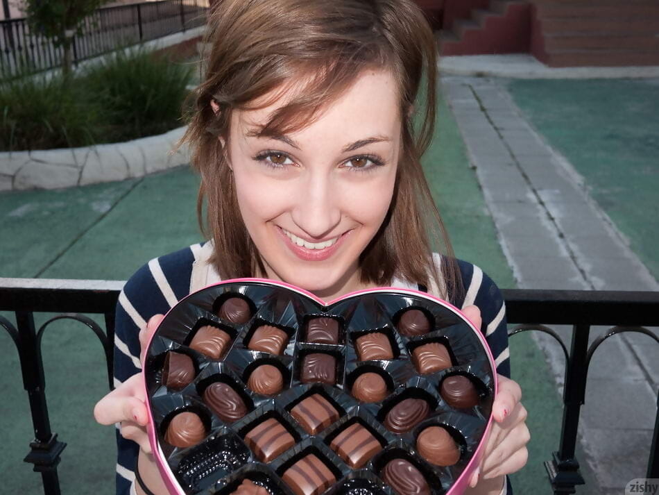 Erica rempel playing with chocolates - part 2483 page 1